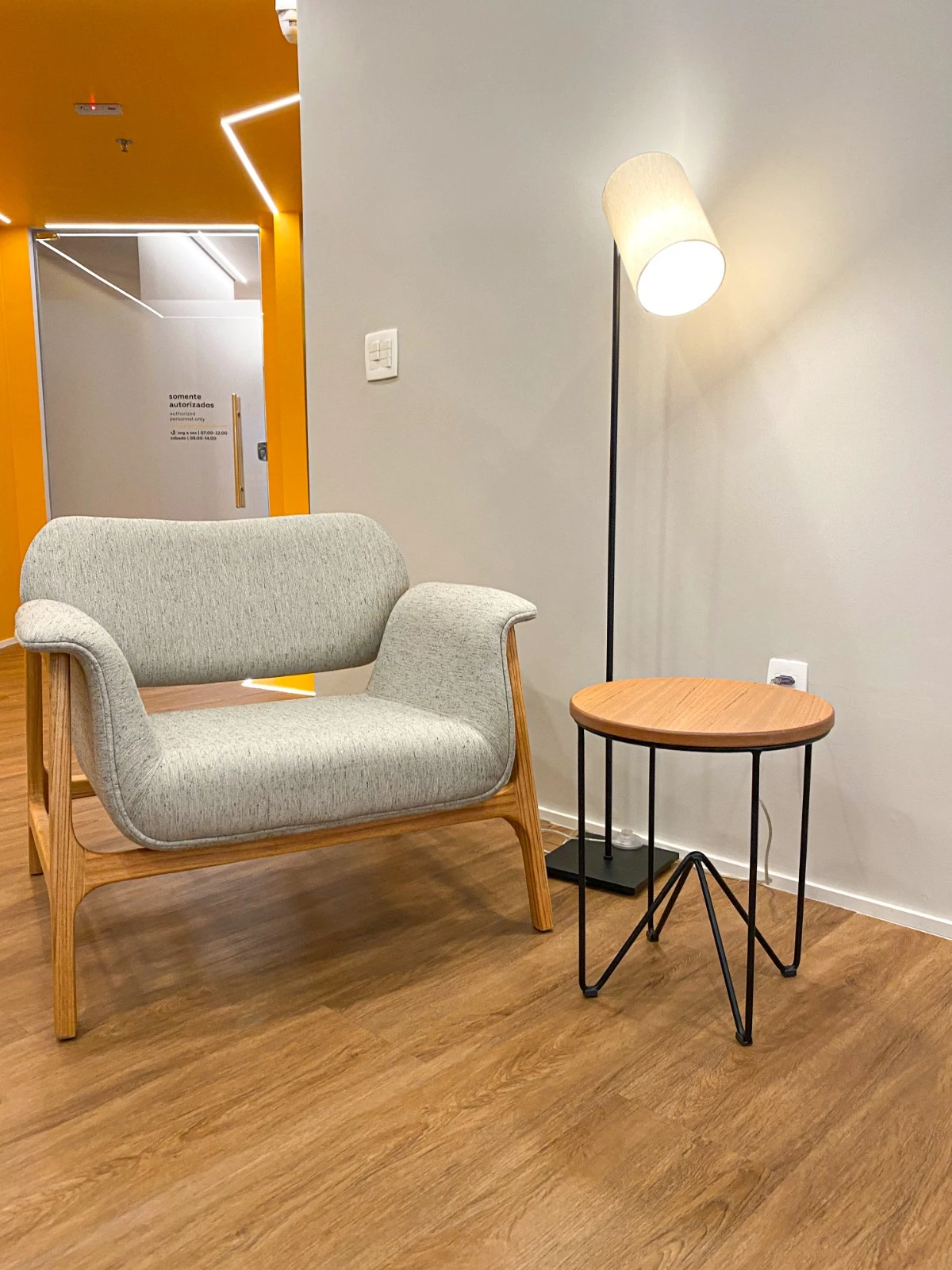 Sala de espera do consultório de acupunturista na Bela Vista