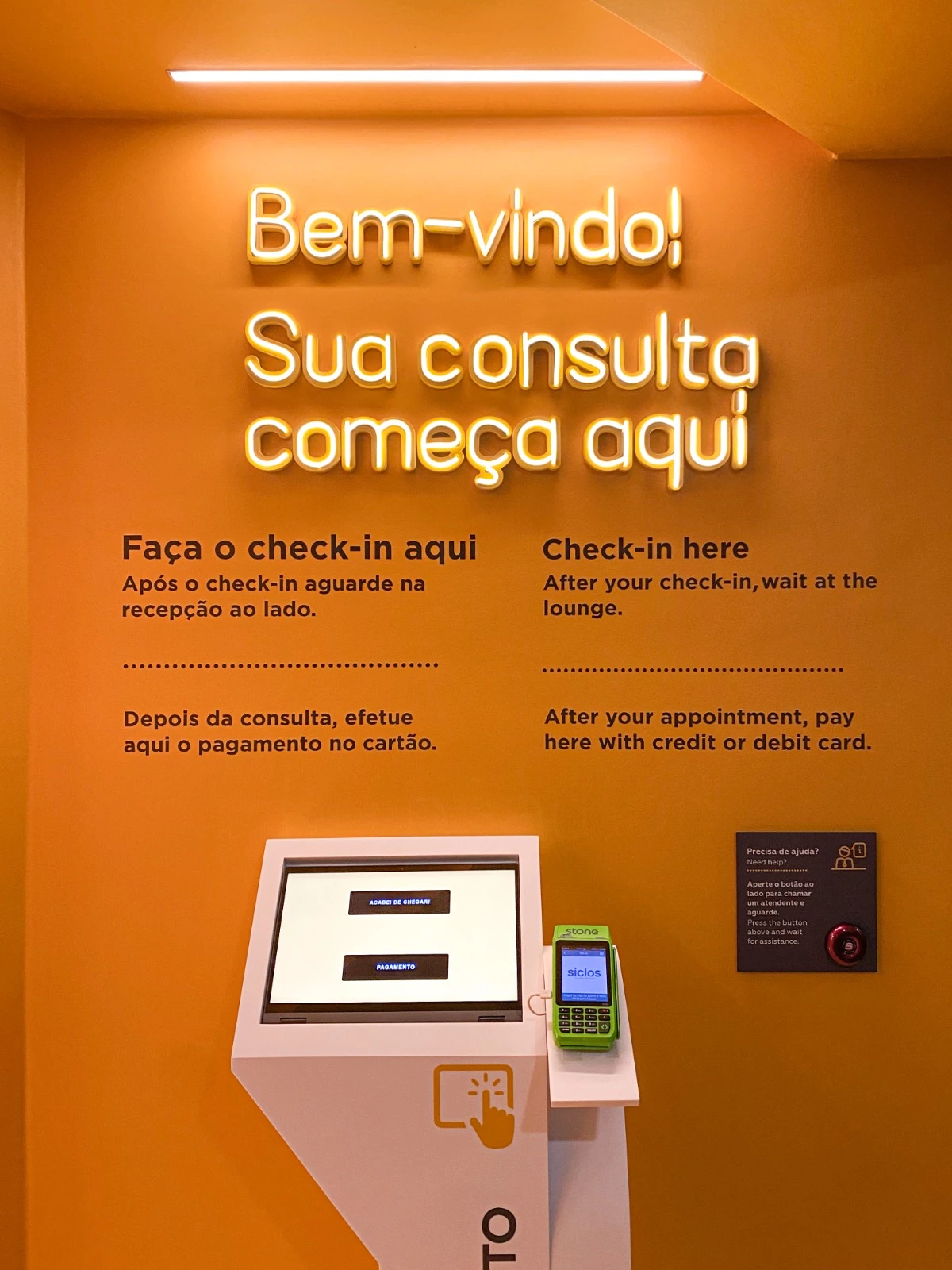 Placa do consultório médico na Bela Vista SP